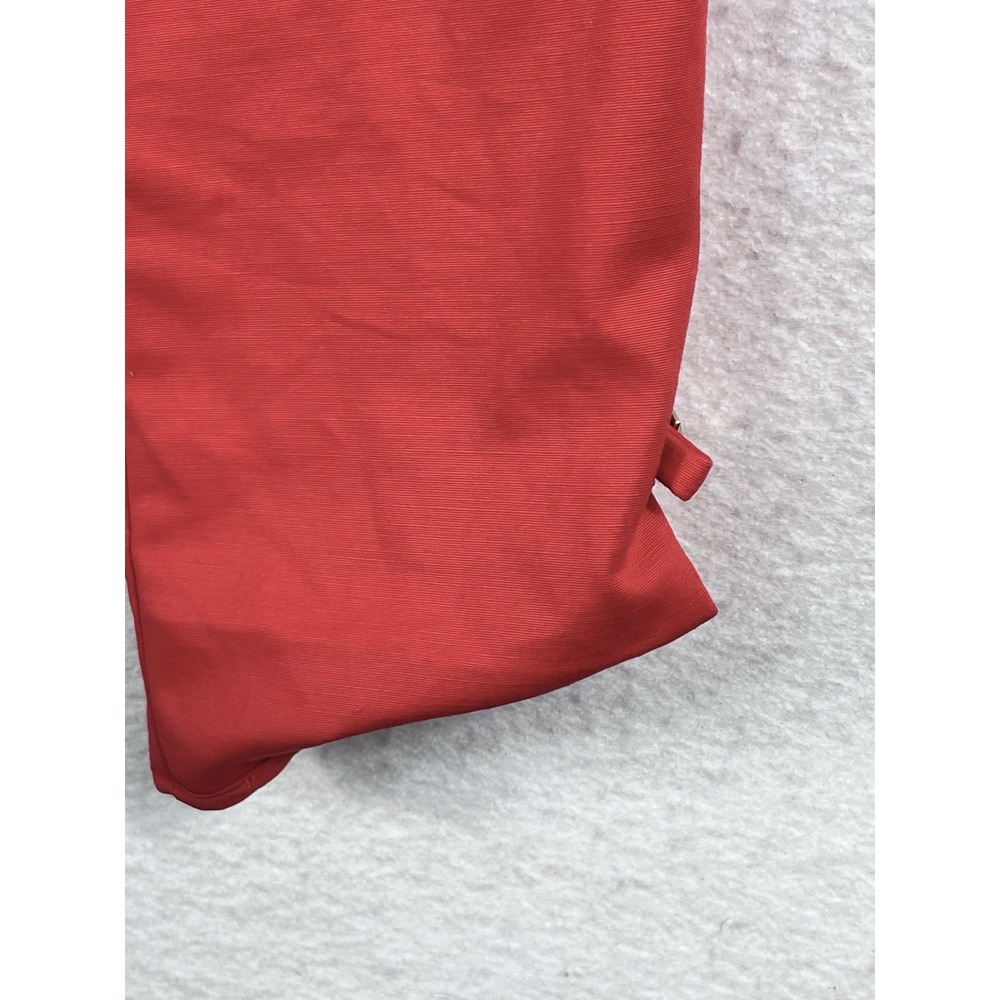 Kate Spade Jackie Bow Capri Pants Red Size 2 Slim Fit Cropped Ankle ✨READ✨1529 - Picture 5 of 12